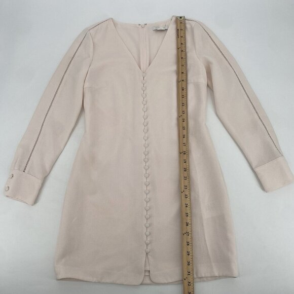 Club Monaco Light Pink Mymie Button Front Mini Dress Size 2 - Picture 9 of 14